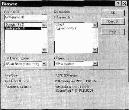 AWE Control Panel — управление ресурсами звуковой карты